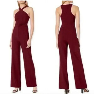 NWT Likely Dash Wide Leg Jumpsuit Rhubarb size 2
